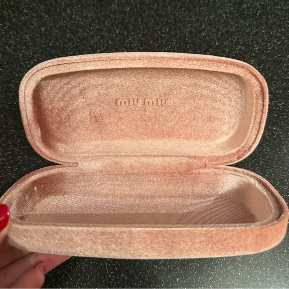 Miu Miu Gold Gradient Sunglasses with Pink Lenses - Picture 6 of 11